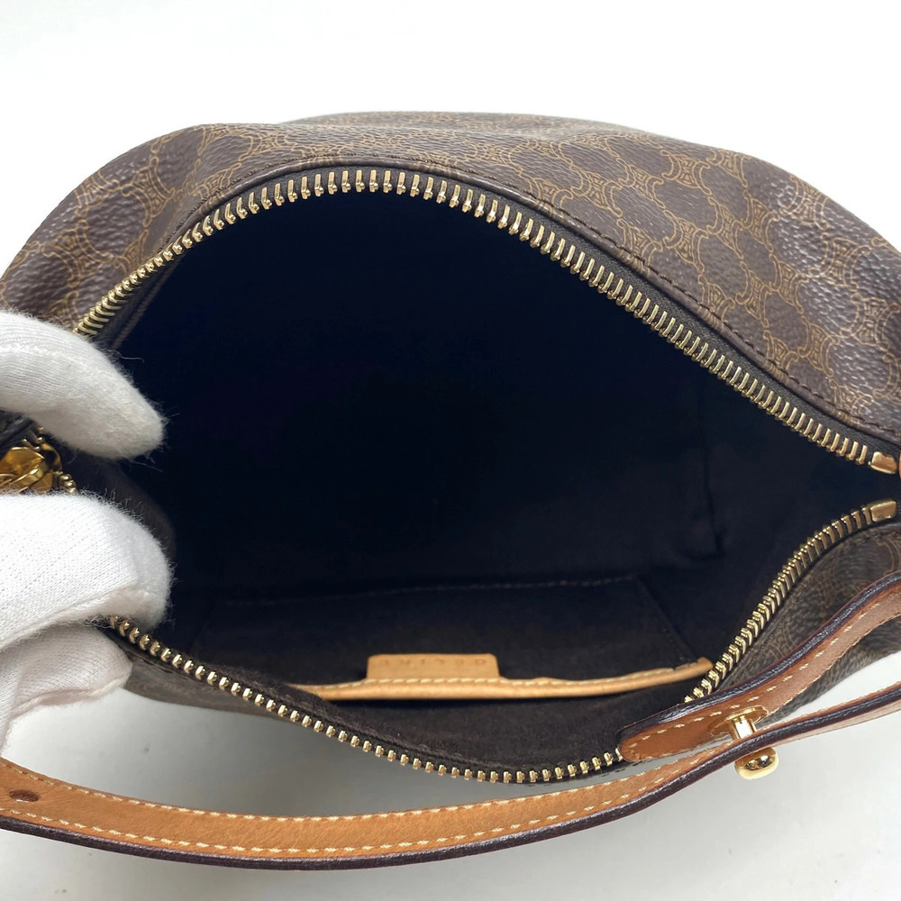 Celine Macadam handbag makeup Clutch canvas brown - Picture 6 of 6